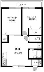 荒井第一マンションの物件間取画像